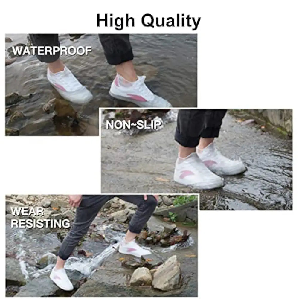 Shoe Cover-Silicone Reusable Anti skid Waterproof Boot Cover Shoe Protector