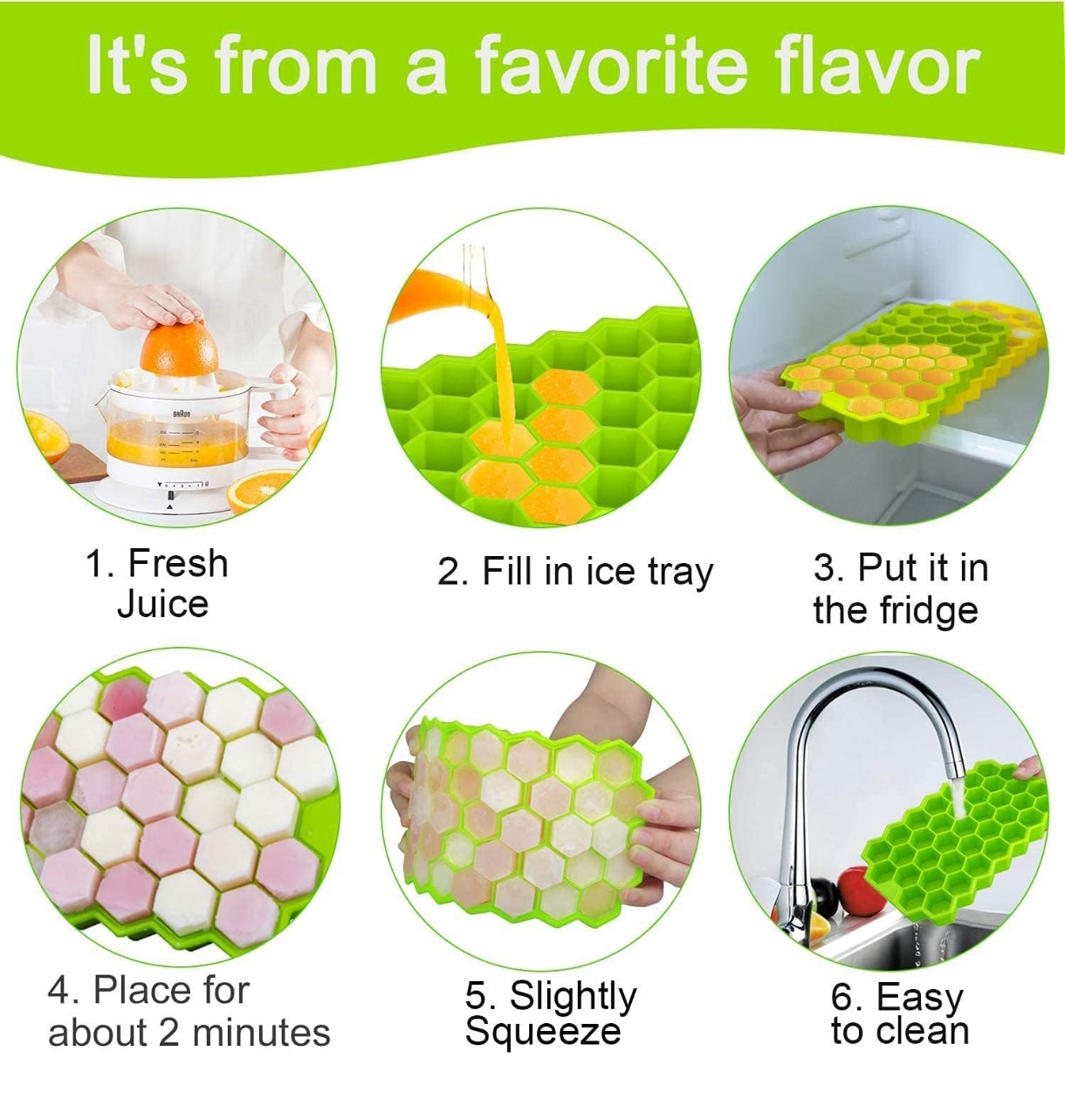 Silicon ice trey ( pack of 2 )
