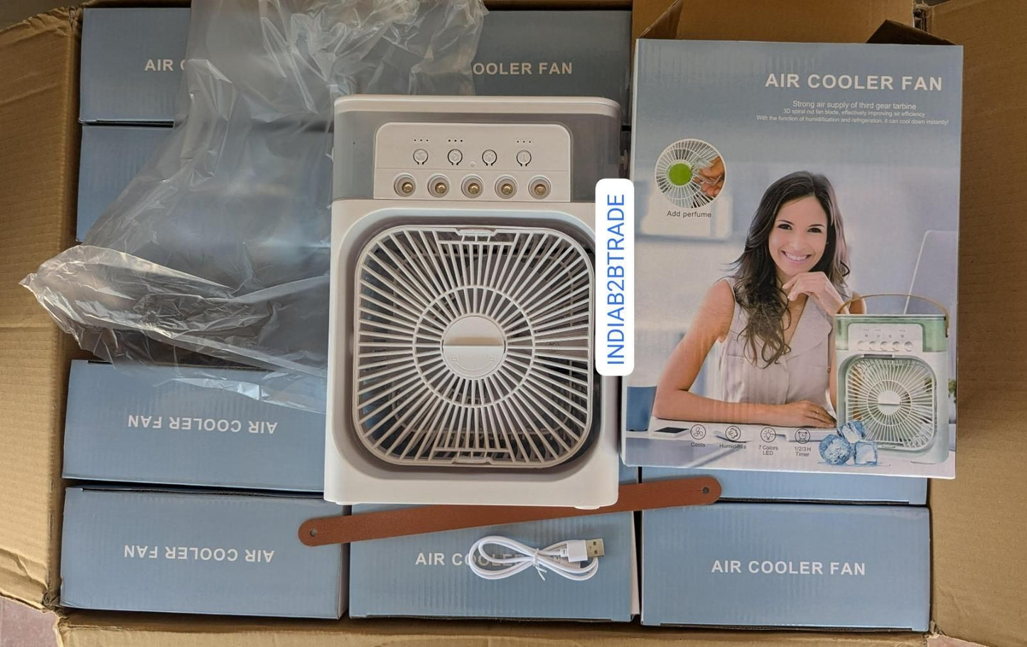Portable mini cooler fan